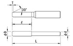 超硬リーマ Ø5.2x80L 「栄工社」